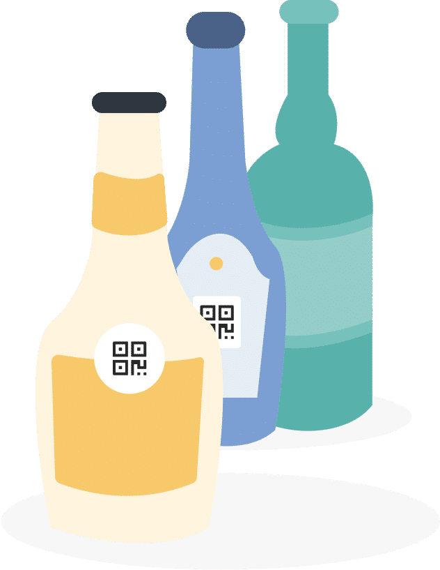 qr codes on bottles